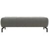 Polsterhocker Cunelli Grau Webstoff H: 45 Cm - Schwarz/Grau, Design, Textil (153/45/62cm) - MID.YOU