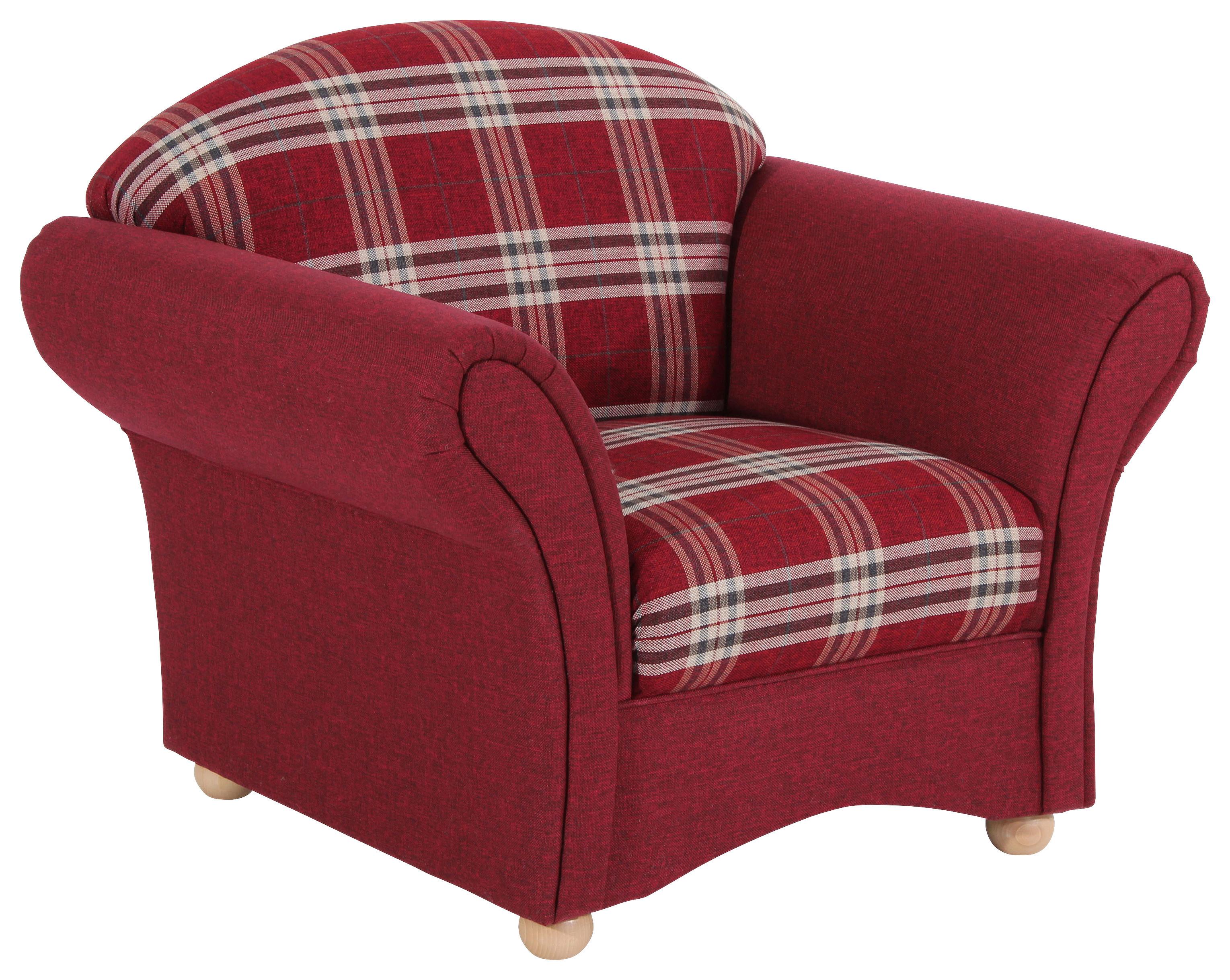 Polstersessel Mit Armlehnen Corona Rot - Buchefarben/Rot, Design, Textil (96/85/81cm) - Max Winzer