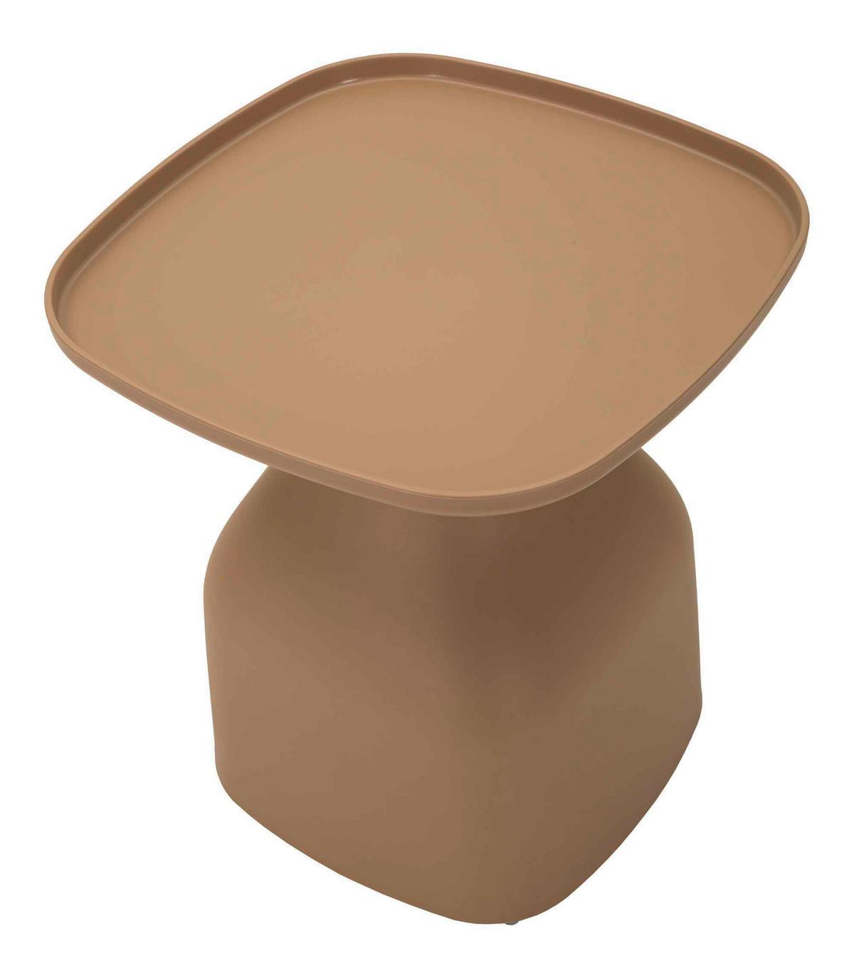 Couchtisch Gea Table Grau B: 48 Cm - Beige, Basics, Kunststoff (48/50/48cm)