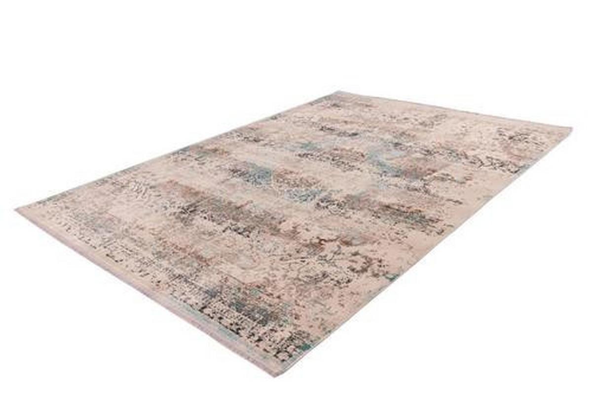 Webteppich Türkis/Taupe Anouk 80x150 cm - Türkis/Taupe, Design, Textil (80/150cm) - Kayoom