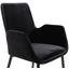 Stuhl Lounge Schwarz - Schwarz/Grau, MODERN, Textil/Metall (59,5/88,5/60,5cm) - Ombra Stuhl Lounge Schwarz - Schwarz/Grau, MODERN, Textil/Metall (59,5/88,5/60,5cm) - Ombra