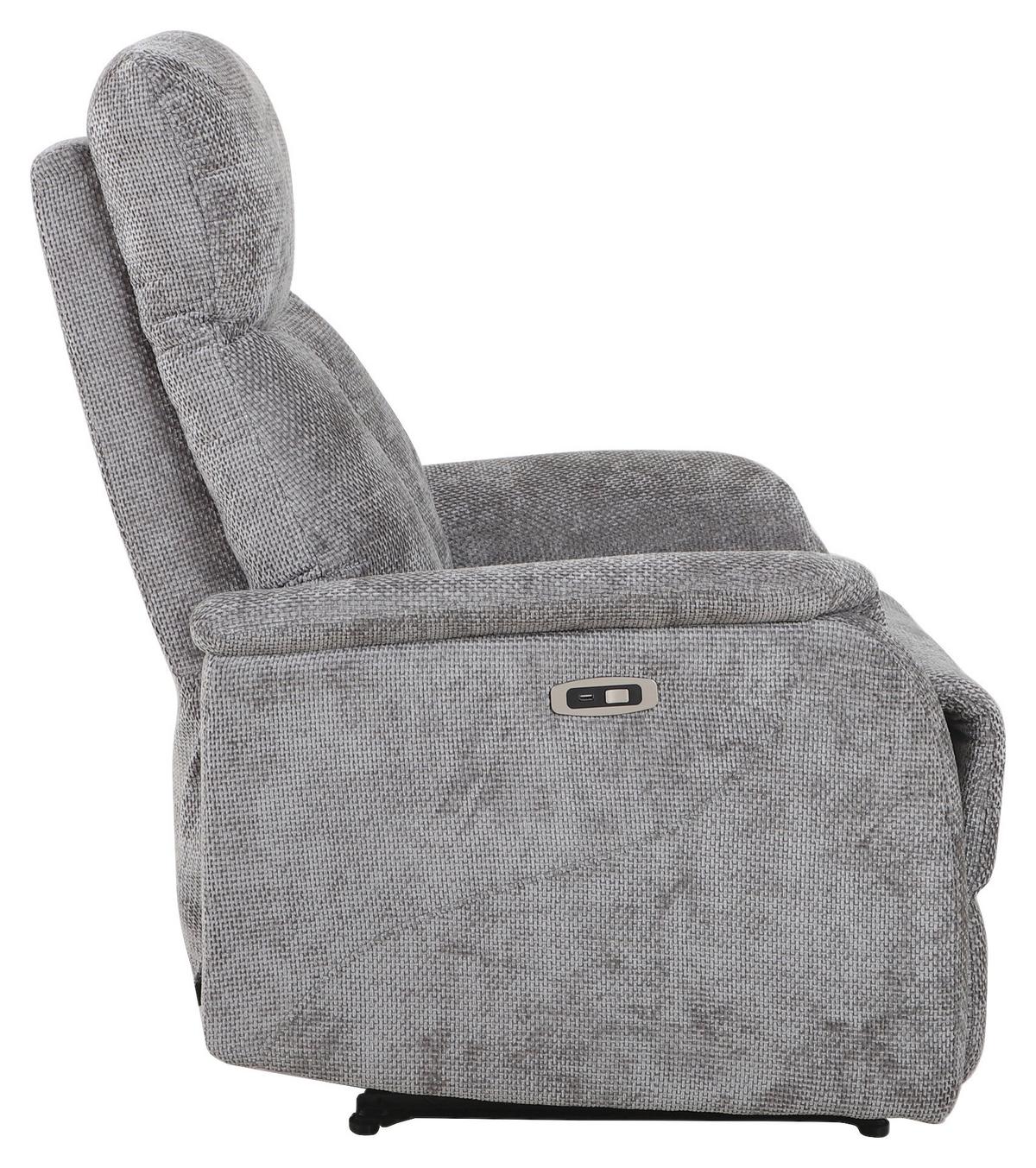 Relaxačné kreslo JOHNSY, antracitová - čierna/antracitová, Modern, kov/textil (75/106/91cm) - Mömax