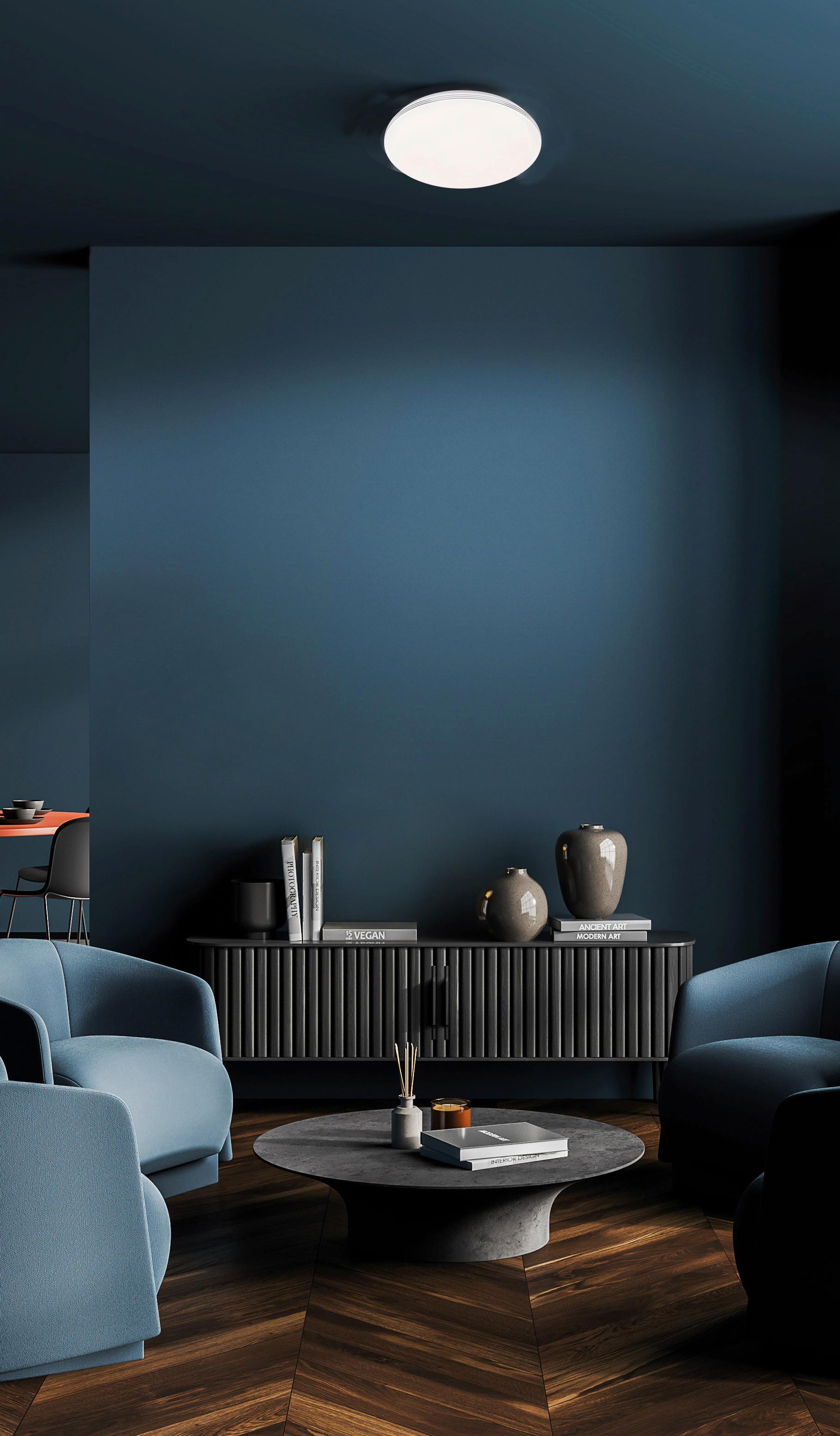 LED-Deckenleuchte 21116 Faro - Weiß, KONVENTIONELL, Glas (16cm) - Fischer & Honsel