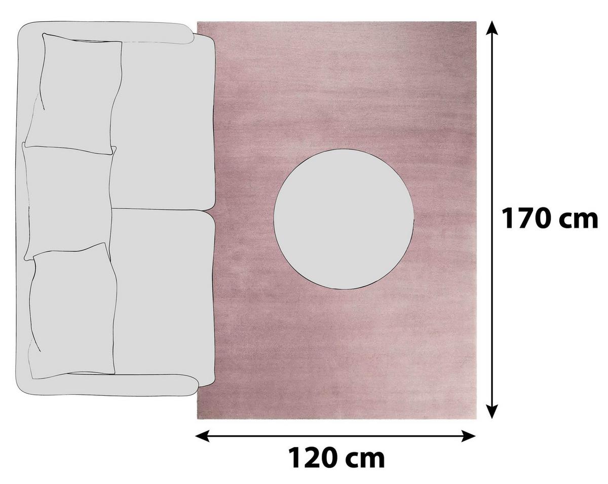 Hochflor Teppich Rosa Loft 120x170 cm - Rosa, Trend, Textil (120/170cm) - Esprit