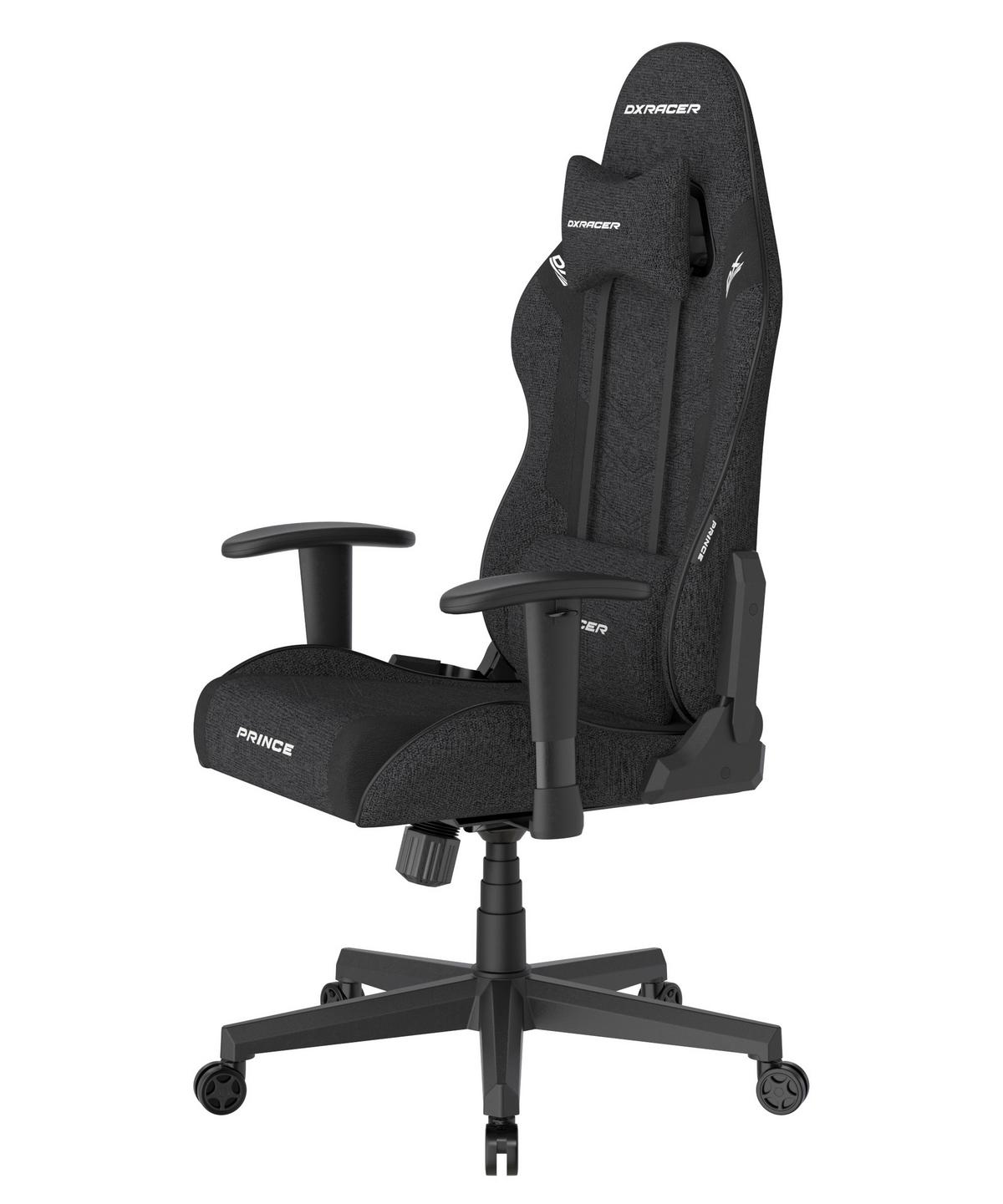 Gamingstuhl Prince Schwarz B: 70cm - Schwarz/Weiß, KONVENTIONELL, Kunststoff/Textil (70/132/70cm) - Dxracer