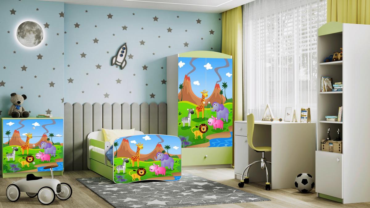 Kinder-/Juniorbett Babydreams inkl. Matratze 80x160 - Birkefarben/Weiß, MODERN, Holz/Holzwerkstoff (80/160cm) - MID.YOU
