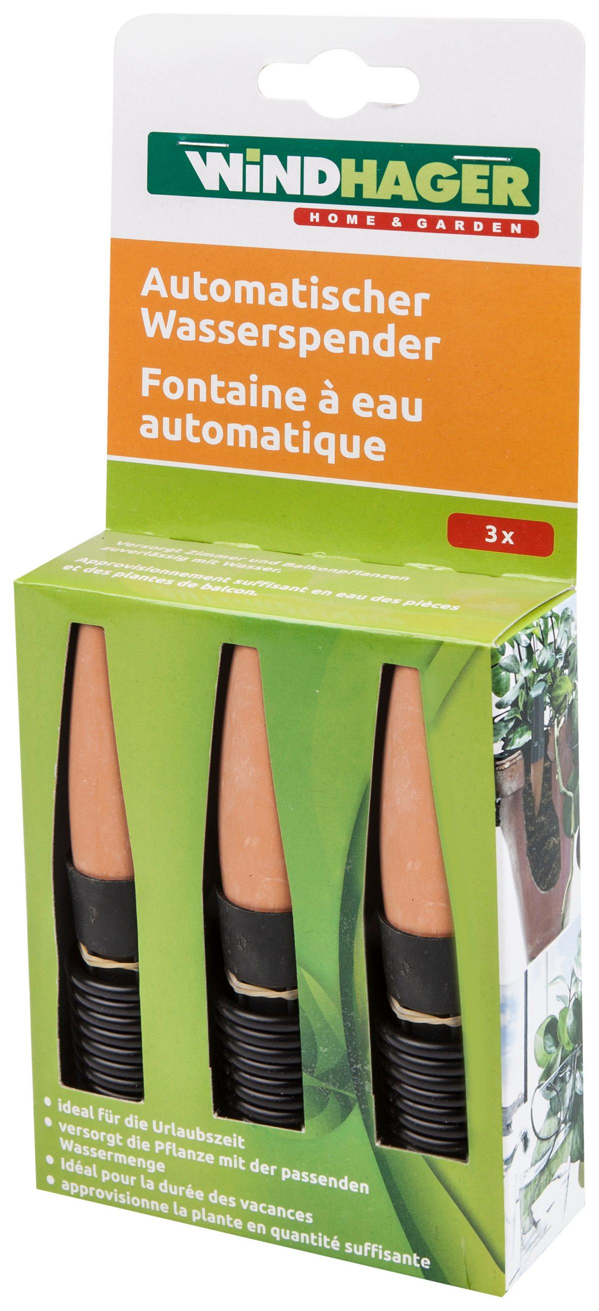 Wasserspender Auomatisch inkl. Flaschenadapter 3er-Set - Terracotta, Basics