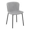 Židle NOEMIE šedá - černá/světle šedá, Moderní, kov/dřevo (46/79/56cm) - Bessagi Home