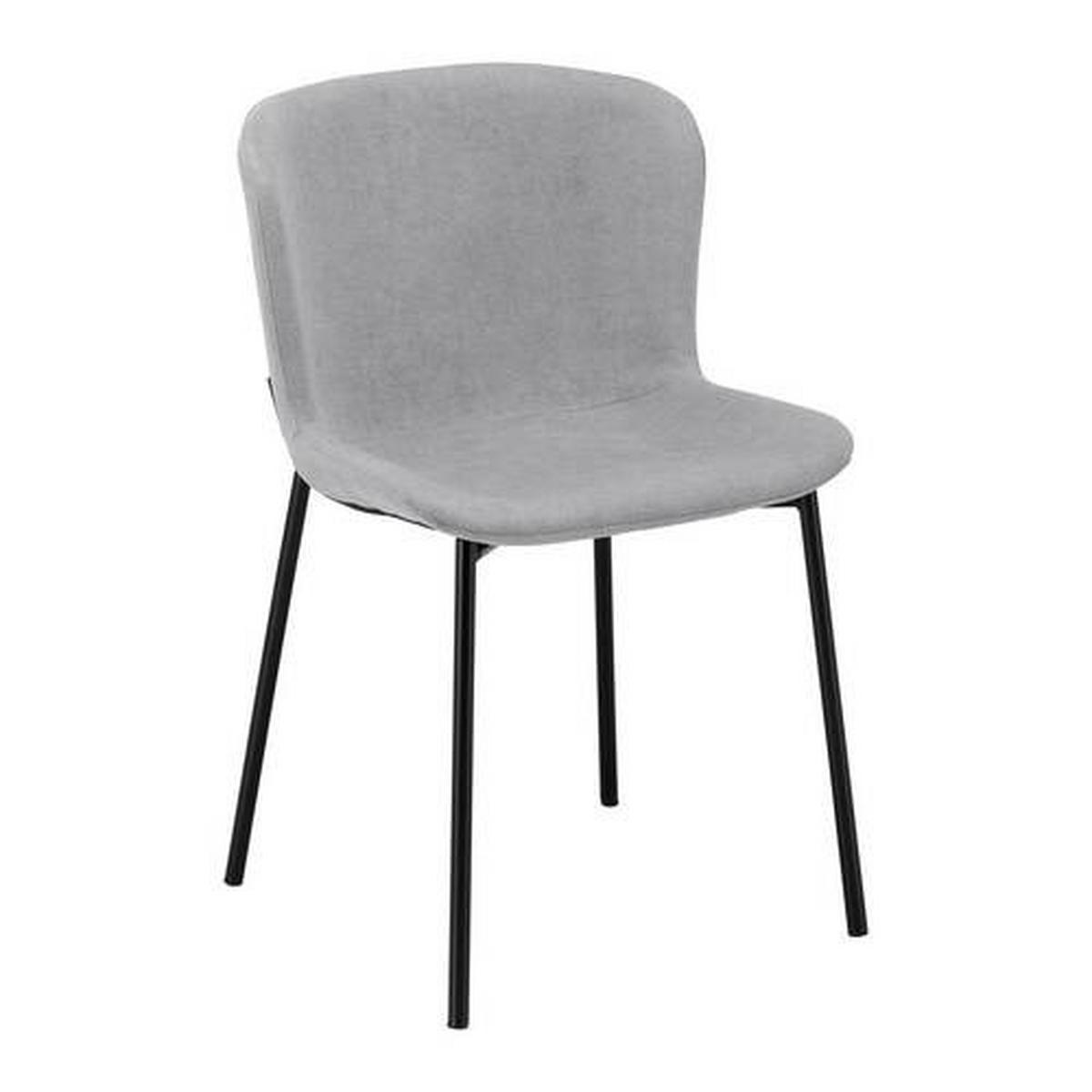 Židle NOEMIE šedá - černá/světle šedá, Moderní, kov/dřevo (46/79/56cm) - Bessagi Home