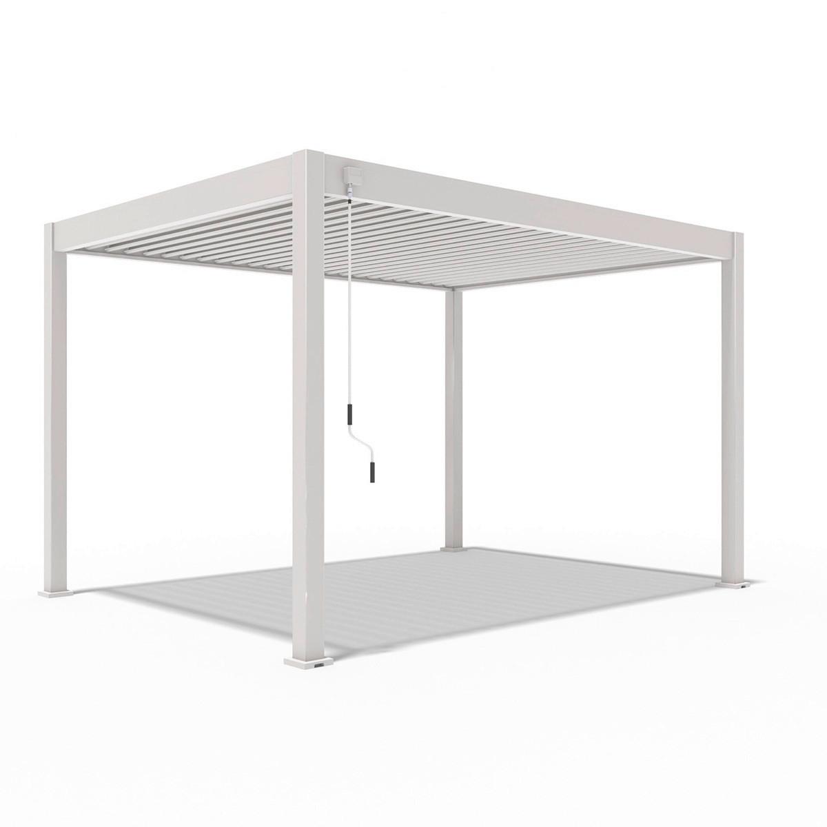 PergoLine Superior, 300x400 cm wetterbeständig, Ivory sand - Perlmutt, Basics, Metall (300/255/400cm) - Gardenson