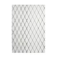 Hochflor Teppich Anthrazit/ Weiß Vivica 160x230 cm - Anthrazit/Weiß, Design, Textil (160/230cm) - Kayoom