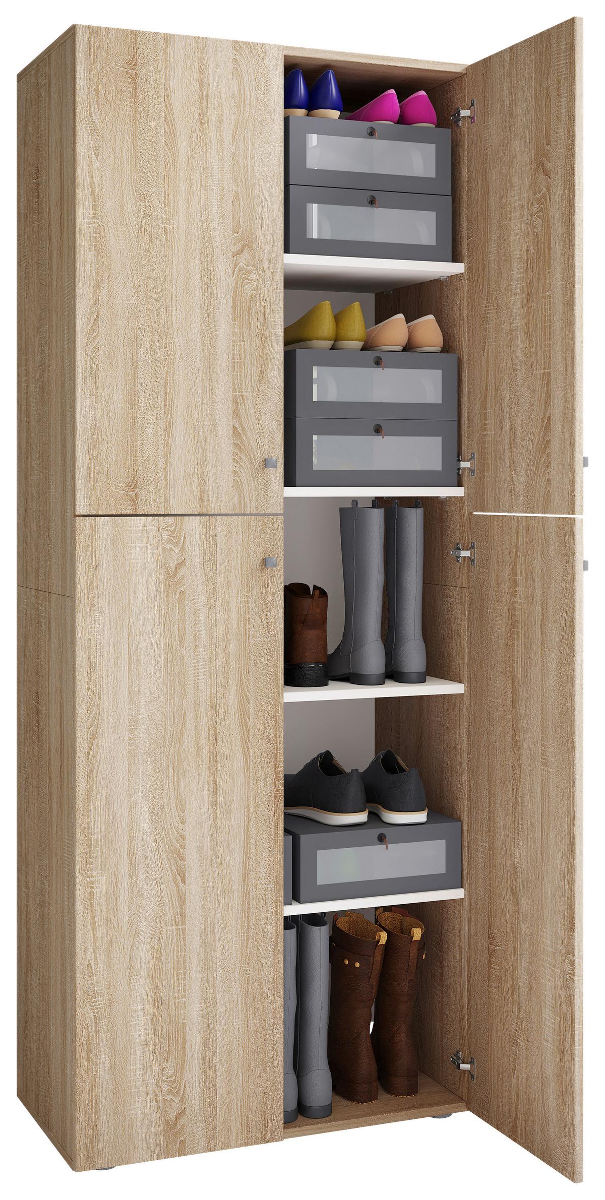 Aktenschrank Lona Sonoma Eiche Dekor B 70 cm - Sonoma Eiche, KONVENTIONELL, Holzwerkstoff (70/182/37cm) - MID.YOU