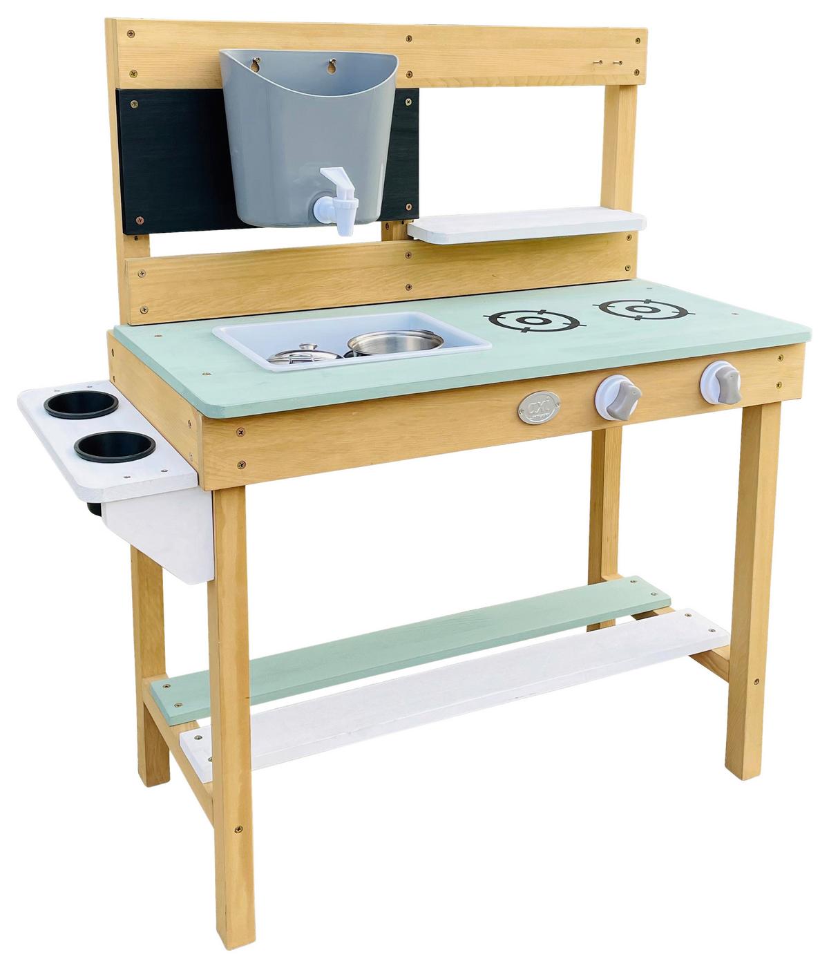 Sand- und Wassertisch A031.038.00 - Braun/Weiß, KONVENTIONELL, Holz (80/88/33cm) - Ambia Garden
