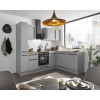 Eckküche Denver Grau/Eiche Dekor 250x175 cm - Eichefarben/Grau, Design, Holzwerkstoff (250/175cm) - MID.YOU