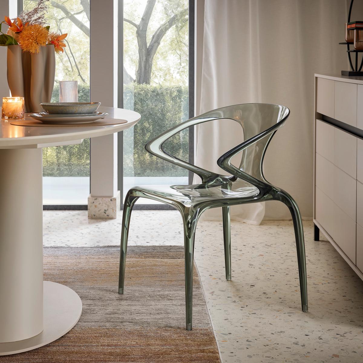 DESIGNOVÉ KŘESLO LIAS -TREND- - šedá, Moderní, plast (59/80/55cm) - Premium Living