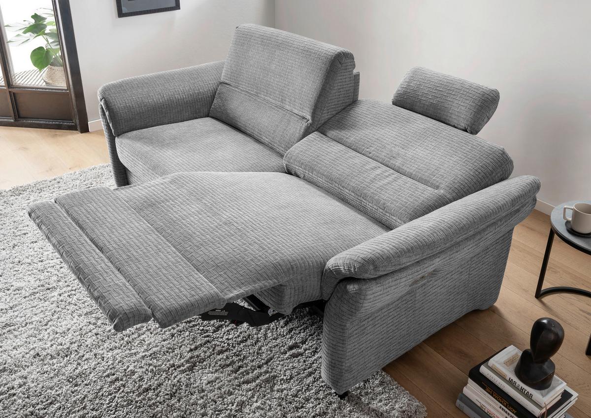 3-Sitzer-Sofa Cavoli, Grau R B: 192 cm - Schwarz/Grau, MODERN, Textil (192/90/89cm) - Livetastic