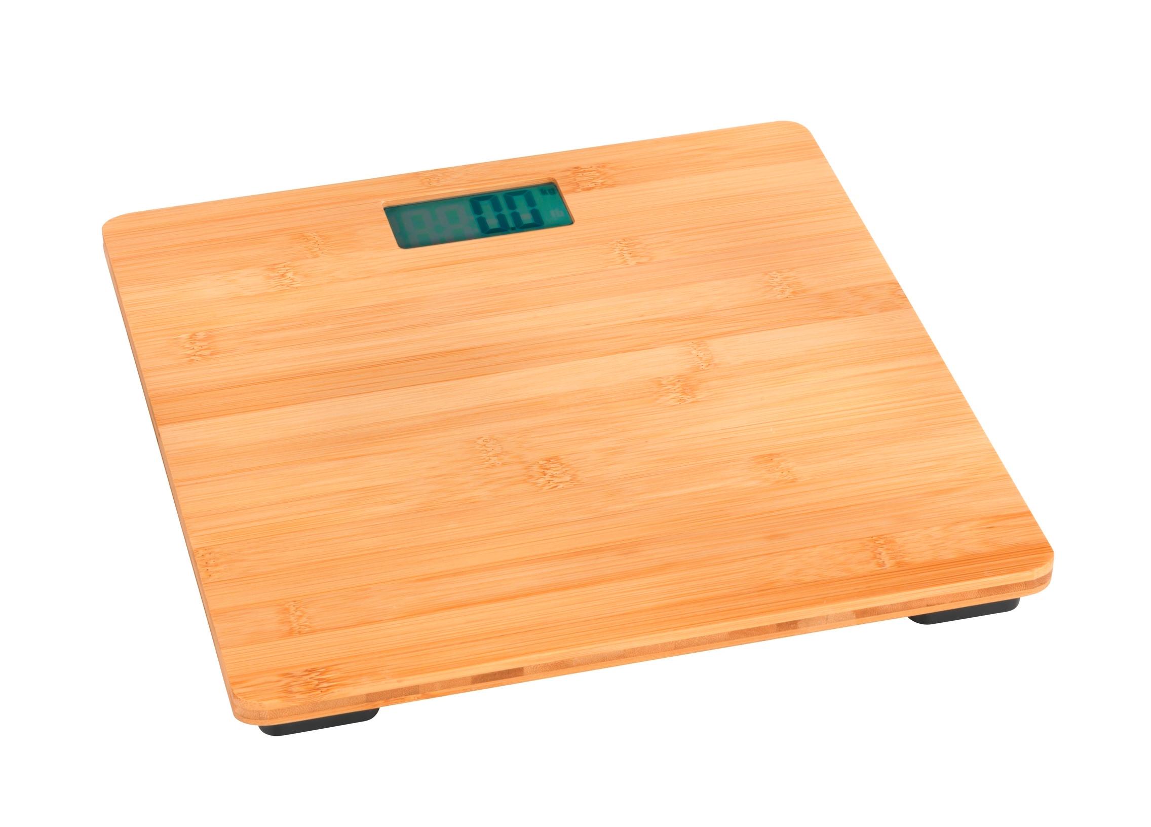 Personenwaage Digital Wenko Bambus Bis 180 Kg - Naturfarben, MODERN, Naturmaterialien (30/2,7/30cm) - Wenko