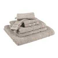 SADA RUČNÍKŮ A OSUŠEK MELANIE - světle šedá, textil (25/35/8cm) - Mömax