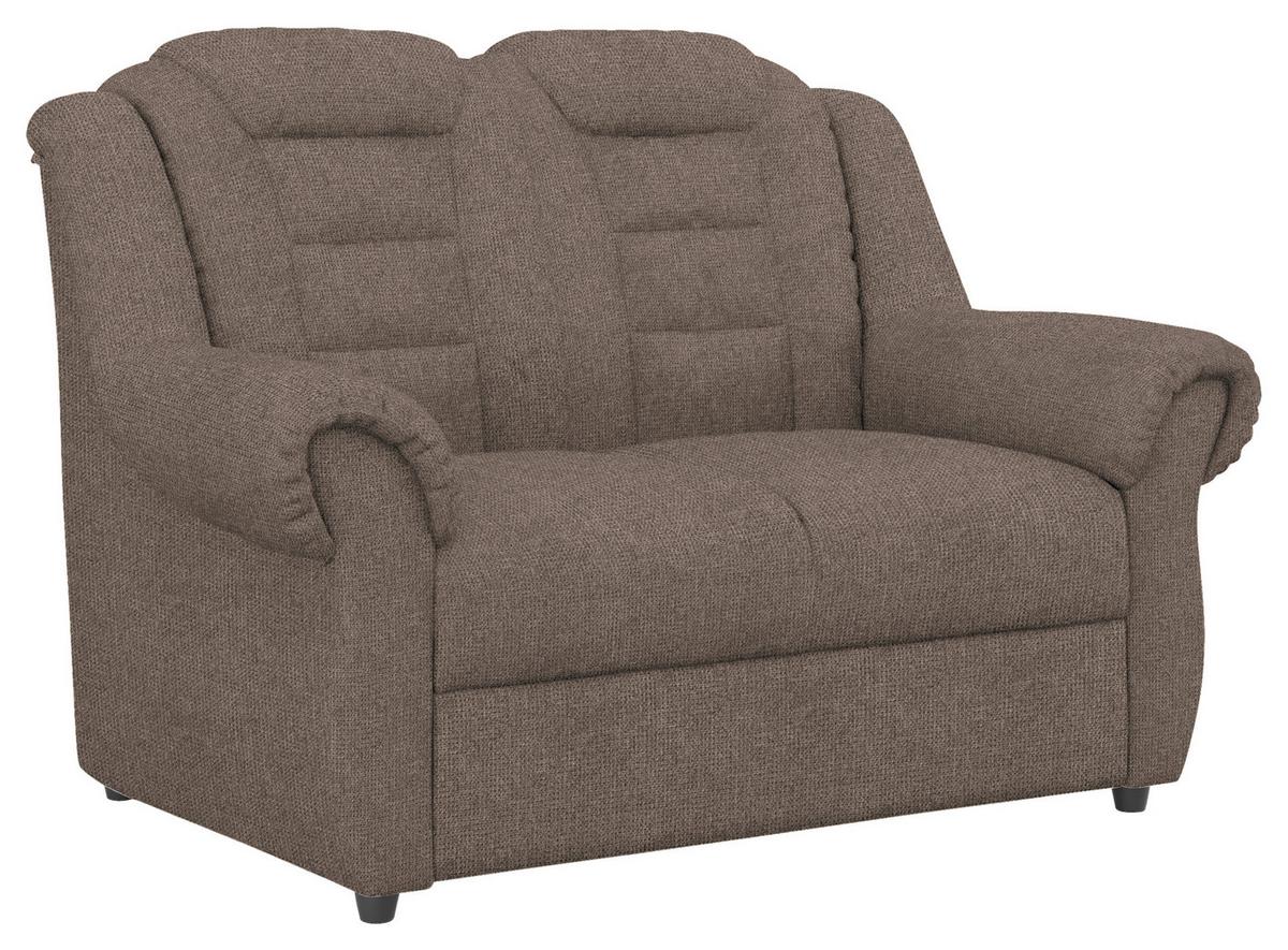 2-sitzer-sofa Boston Taupe Chenille - Taupe/Schwarz, KONVENTIONELL, Textil (145/102/101cm) - Livetastic