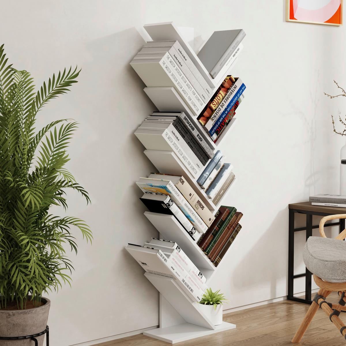 Regal Nulis Weiß B: 40 cm - Weiß, Design, Holzwerkstoff (40/140/20cm) - MID.YOU