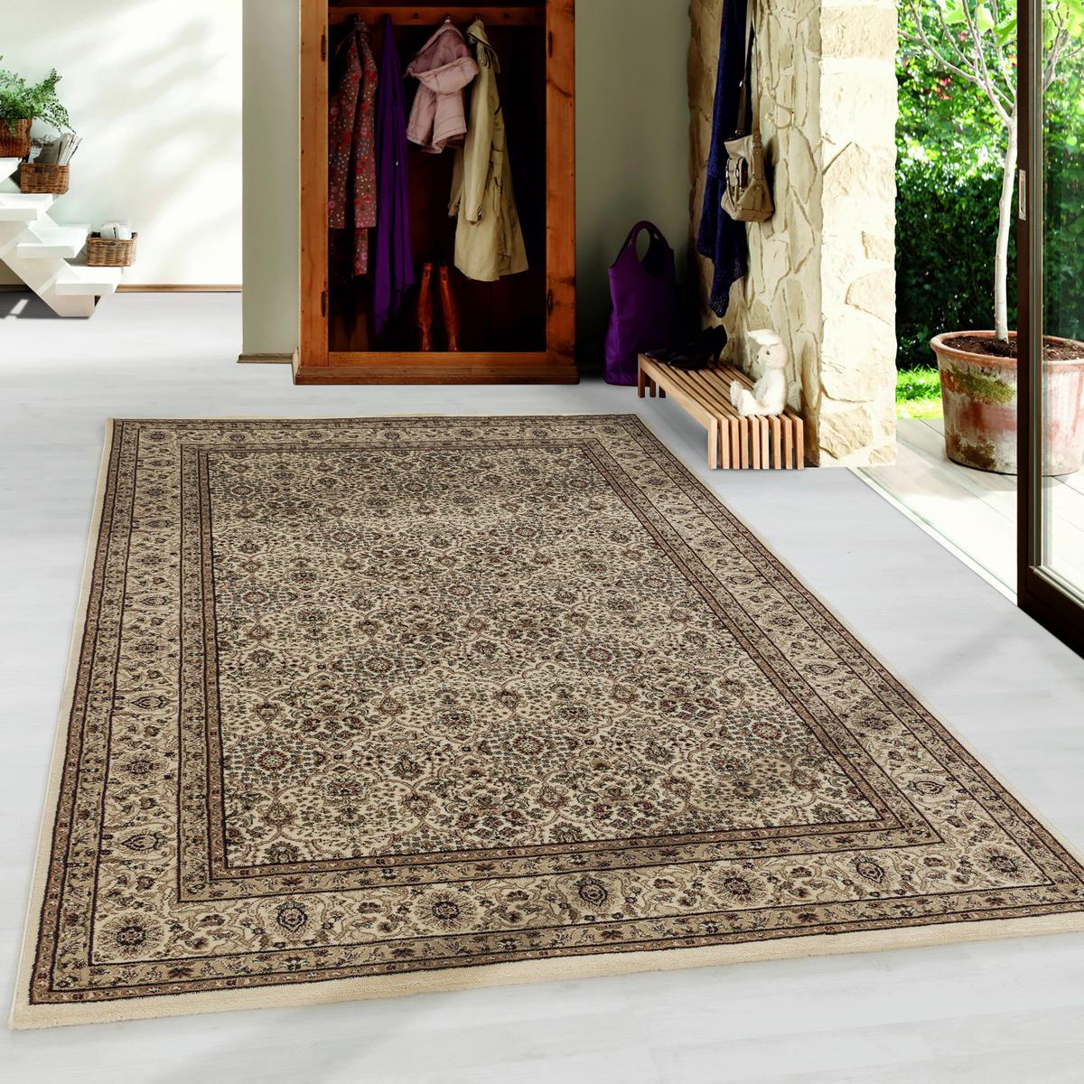 Orientalischer Webteppich Beige Kashmir 240x340 cm - Beige, LIFESTYLE, Textil (240/340cm)