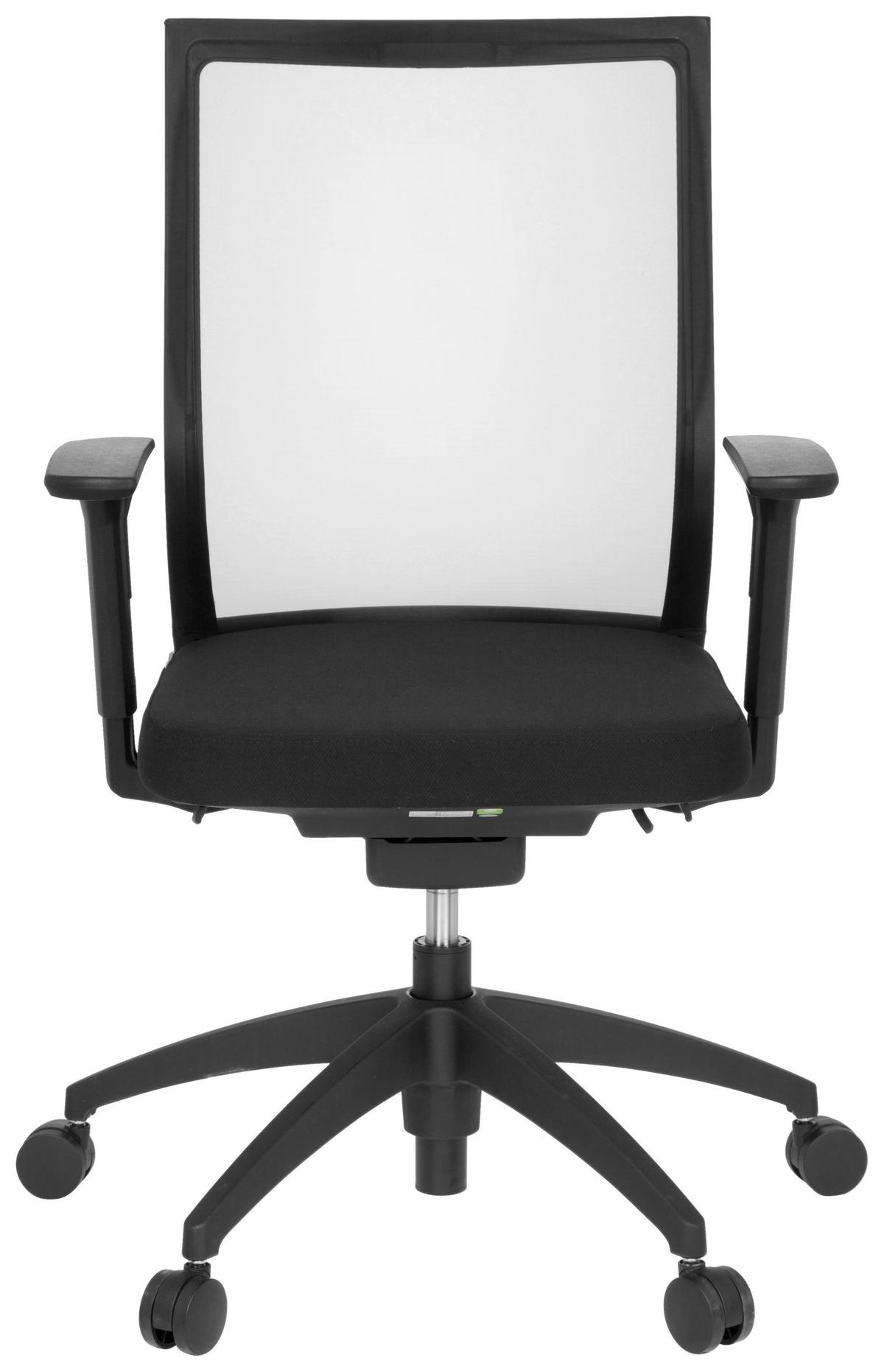 Drehstuhl Aspen Schwarz - Chromfarben/Schwarz, MODERN, Kunststoff/Textil (63/106/55cm) - MID.YOU