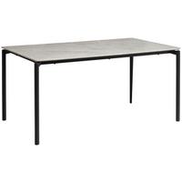 Étkezőasztal Lean - fekete/szürke, Konventionell, faalapú anyag/fém (160/90/76cm) - P & B