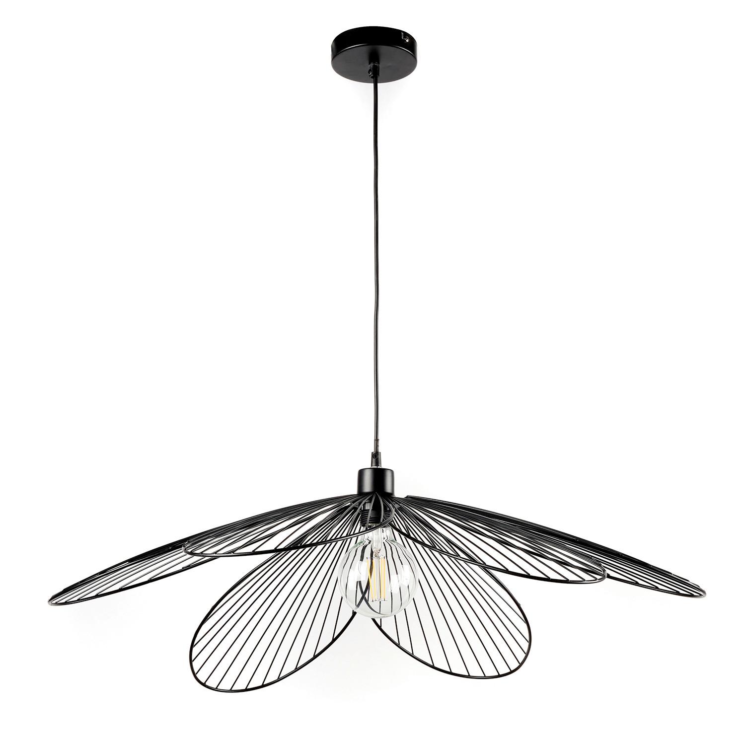 HÄNGELEUCHTE 4099/S - Schwarz, Design, Metall (83/83/107cm)