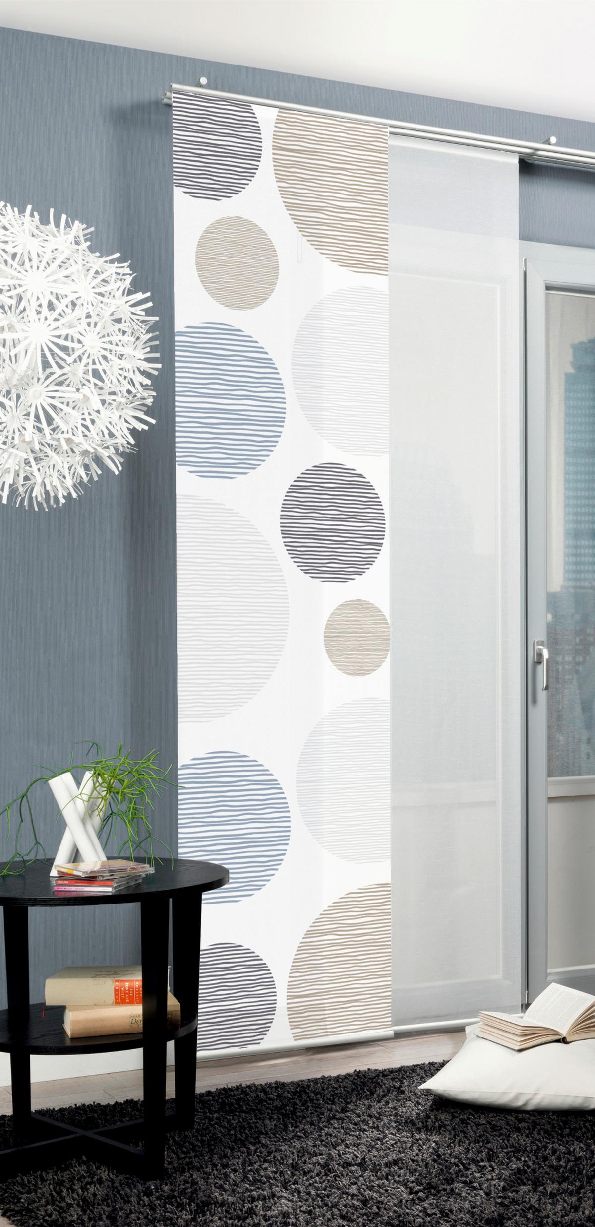 Flächenvorhang Anthrazit 60/245 Cm - Anthrazit, Design, Textil (60/245cm) - Schmidt W. Gmbh