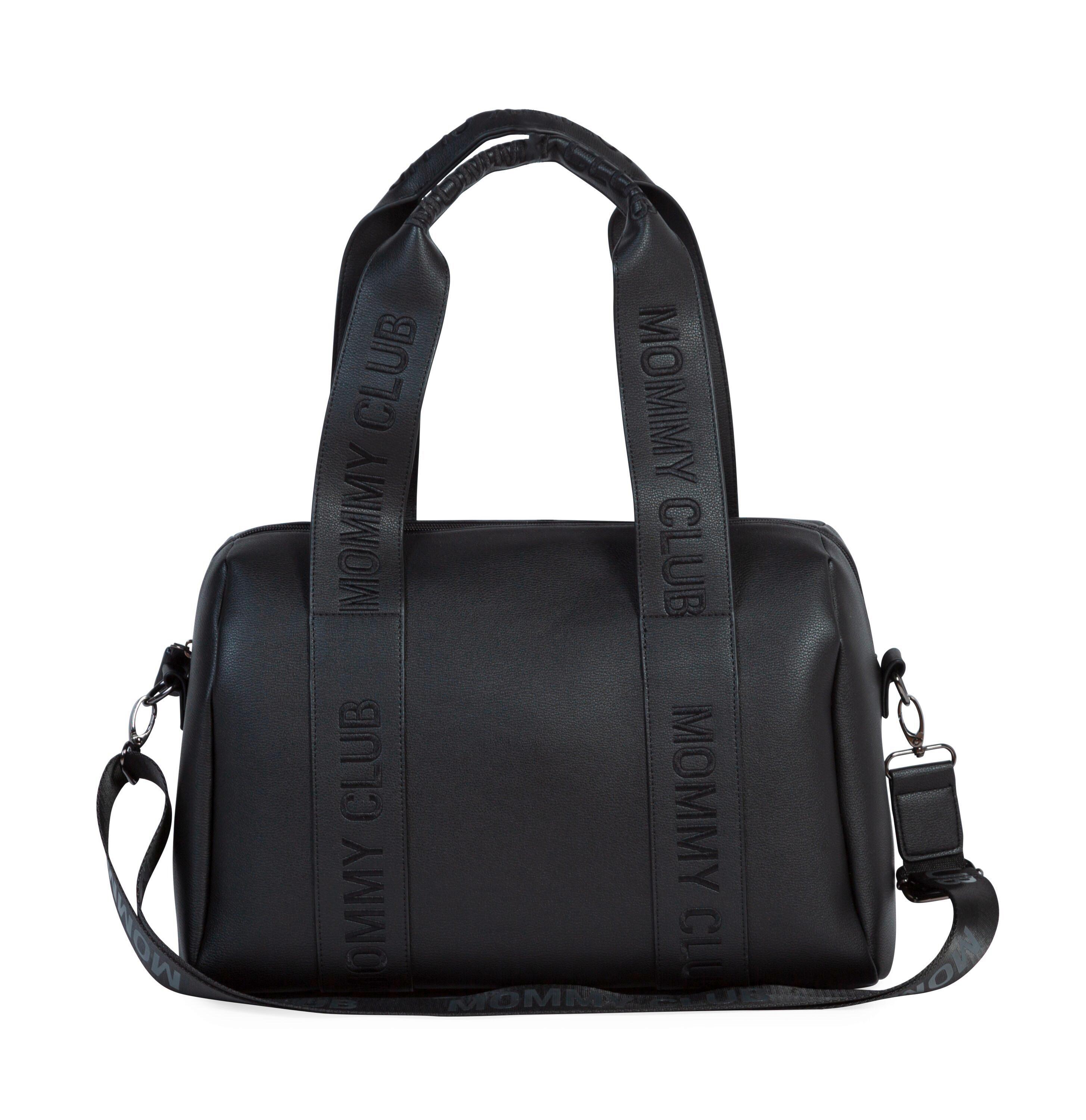 Wickeltasche Mommy Club Schwarz, Lederoptik, B: 38 cm - Schwarz, KONVENTIONELL, Kunststoff (38/21/27cm) - Childhome