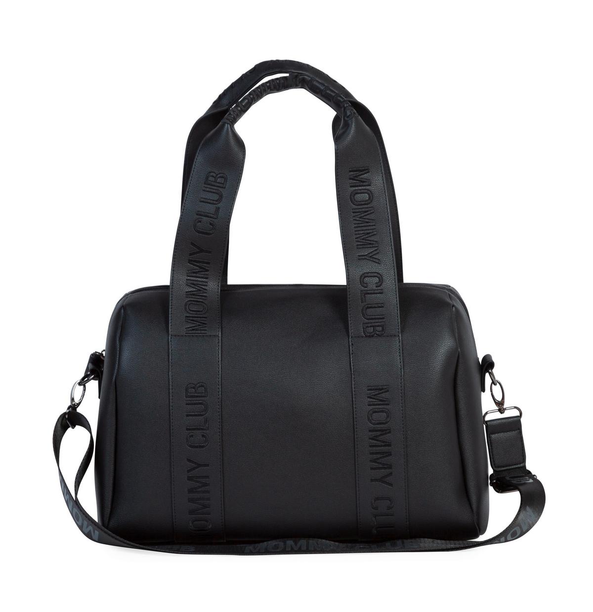 Wickeltasche Mommy Club Schwarz, Lederoptik, B: 38 Cm - Schwarz, KONVENTIONELL, Kunststoff (38/21/27cm) - Childhome