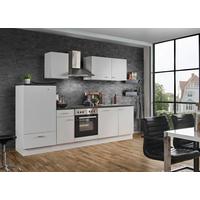 Küchenblock White-Classic - Graphitfarben/Weiß, KONVENTIONELL, Holzwerkstoff (270cm) - Menke