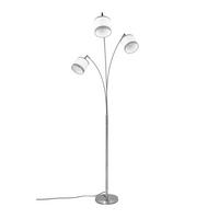 Stehleuchte R41553006 Davos - Chromfarben/Weiß, Basics, Textil/Metall (12/185cm)