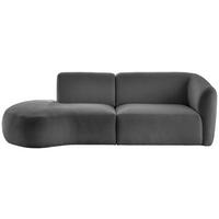 Ecksofa Jesi, Anthrazit S: 238x107 Cm - Anthrazit/Schwarz, MODERN, Textil (238/107cm) - Livetastic