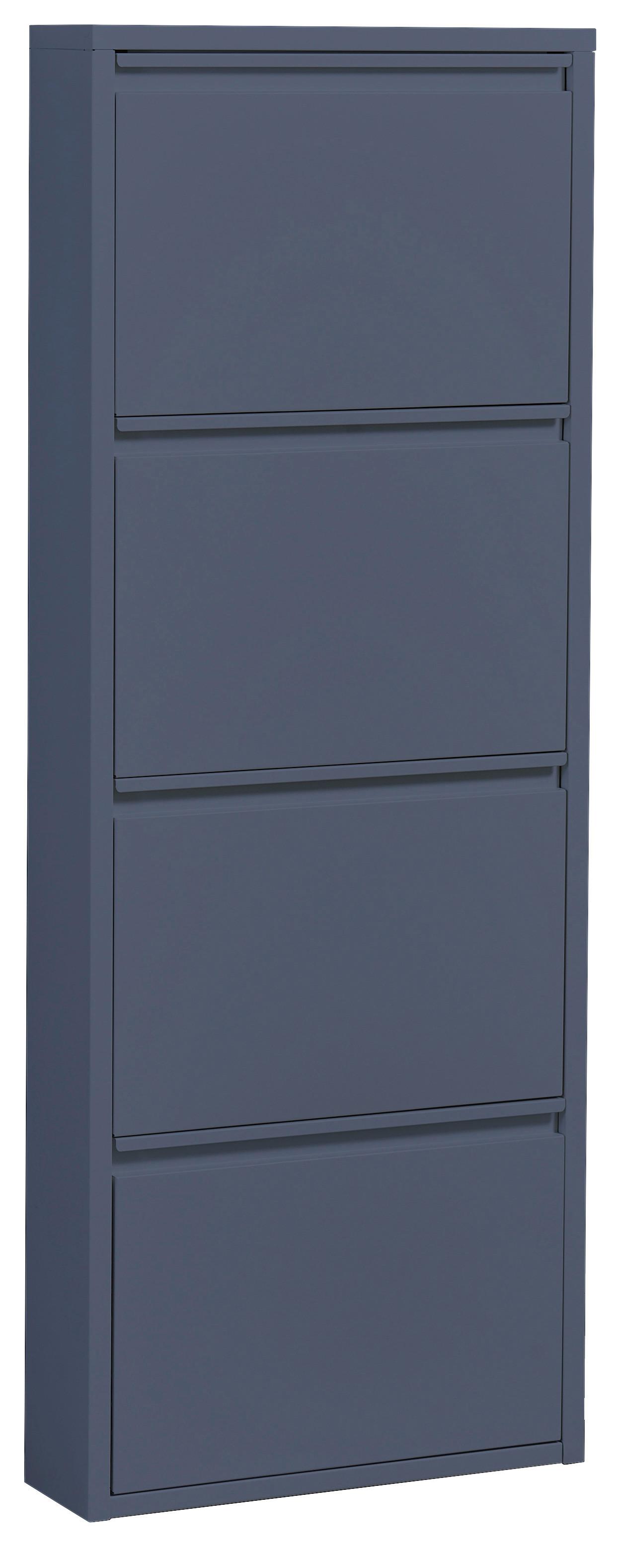 VÝKLOPNÁ SKRINKA NA TOPÁNKY BERT BLAU - modrá, Modern, kov (51/137/16cm) - Boxxx