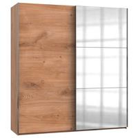 Schwebetürenschrank B: 200 Cm Level, Eichefarben Dekor - Eichefarben, MODERN, Holzwerkstoff (200/216/65cm) - MID.YOU