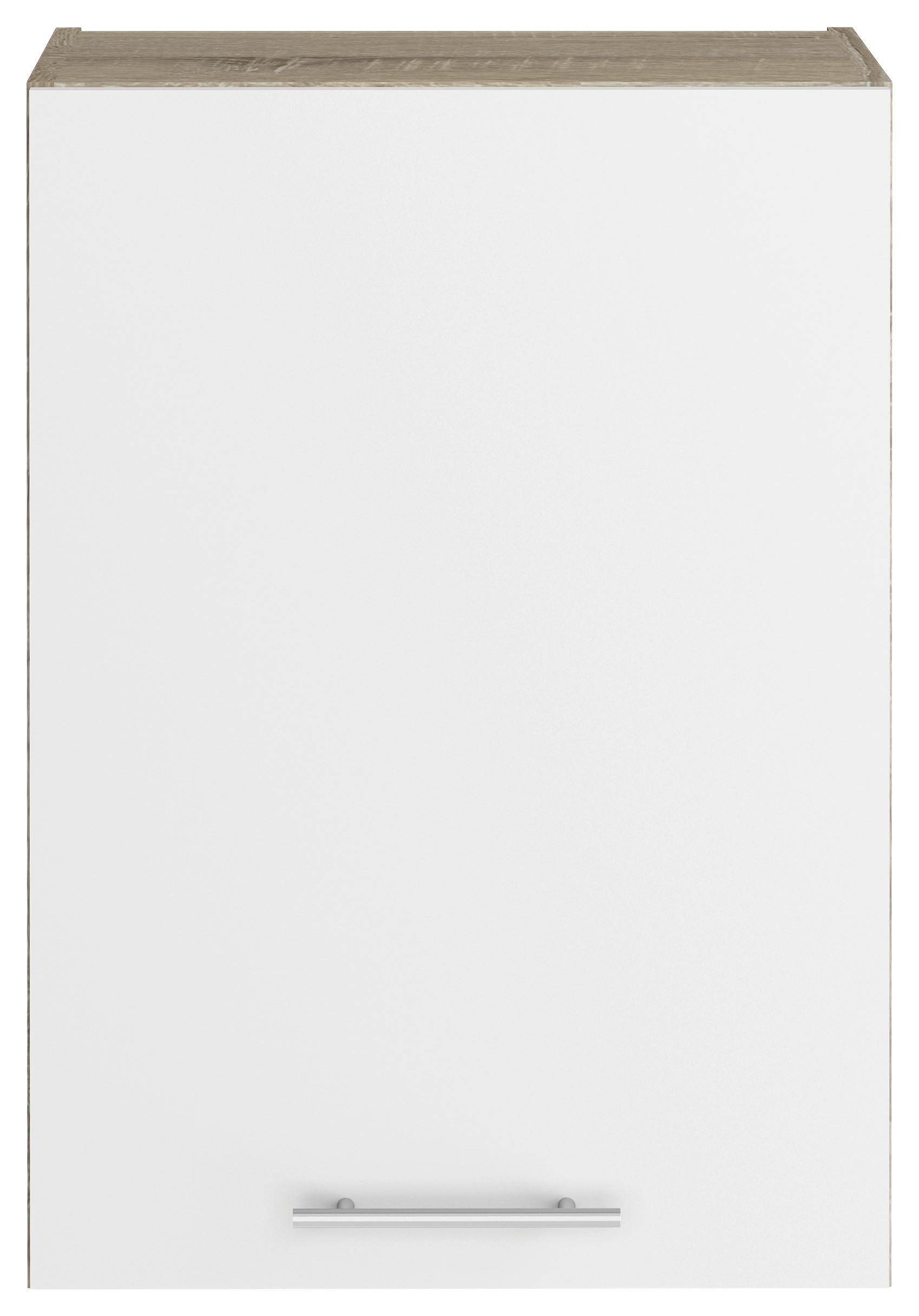 Felsőszekrény Corina - Sonoma tölgy/fehér, fa/fém (50/72,4/34,6cm)