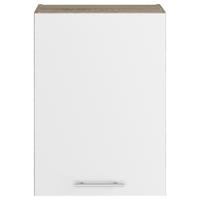 Felsőszekrény Corina - Sonoma tölgy/fehér, fa/fém (50/72,4/34,6cm)