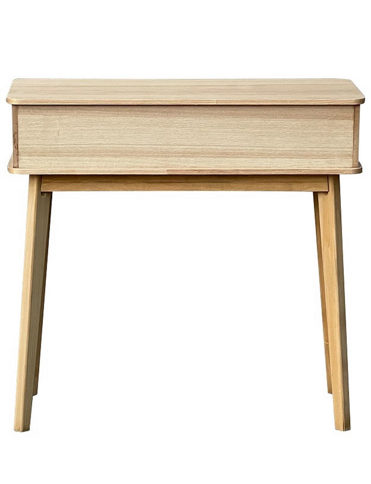 Konzolový stolík SKANDY dyha/MDF - prírodná farba, Modern, drevo/kompozitné drevo (80/78/30cm) - Premium Living