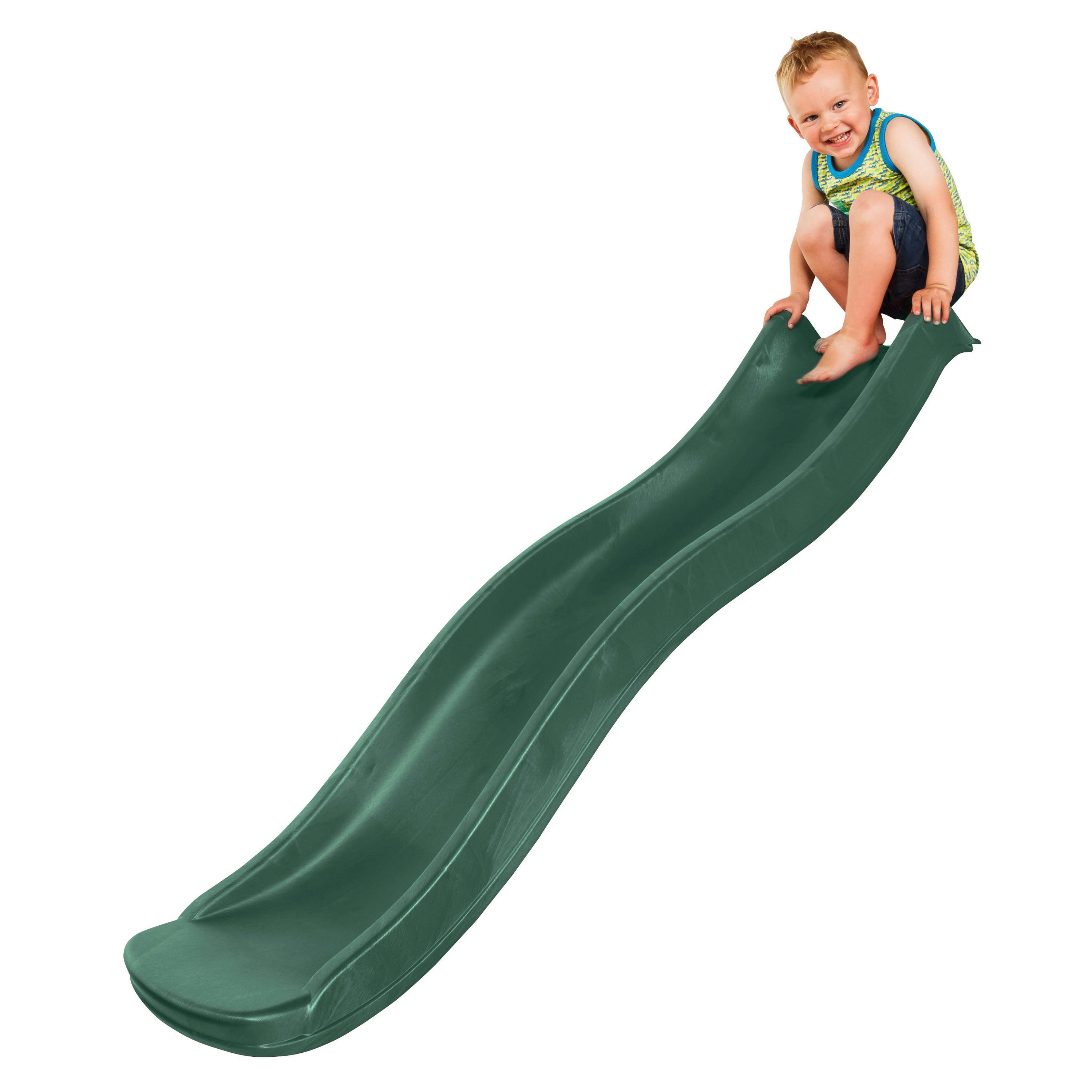 Kinderrutsche A039.090.00 - Grün, KONVENTIONELL, Kunststoff (41,5/17/180cm) - Ambia Garden