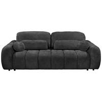 Schlafsofa Bubble Schwarz B: 256 Cm - Schwarz, Design, Textil (256/76/112cm) - MID.YOU