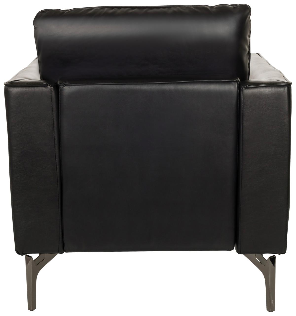 Sessel Bavero Schwarz B: 75 Cm - Schwarz, MODERN, Leder (75/65/73cm) - MID.YOU