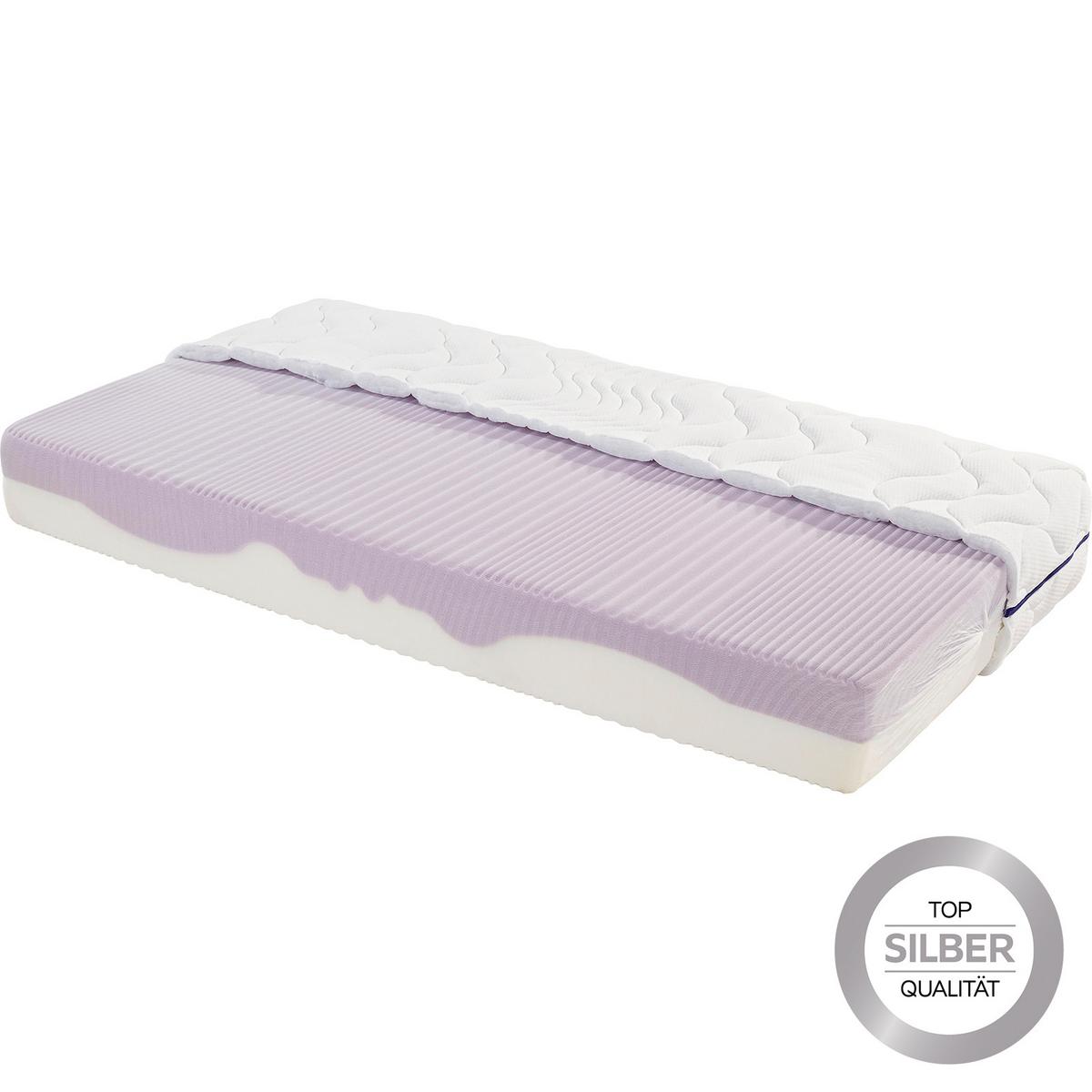 Komfortschaummatratze Ergo Duo 140x200cm Mittelfest - Weiß, Textil (140/200cm) - Primatex