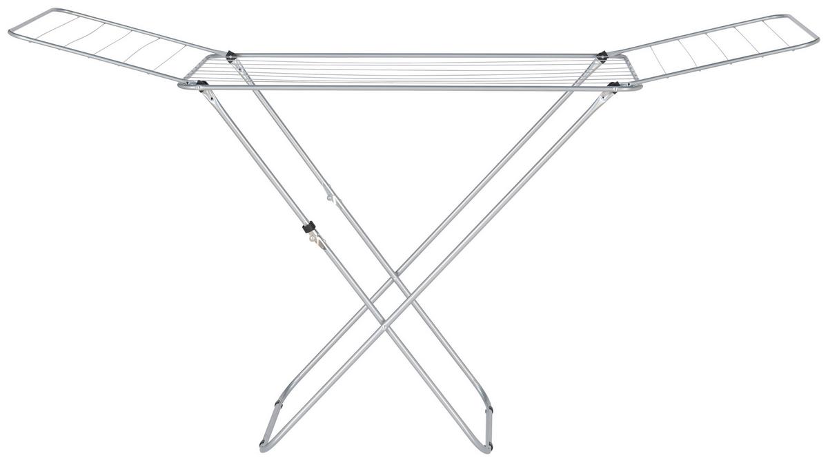 Wäscheständer Baster 180x55x90 mit Kindersicherung - Silberfarben, Basics, Kunststoff/Metall (180cm) - Homezone