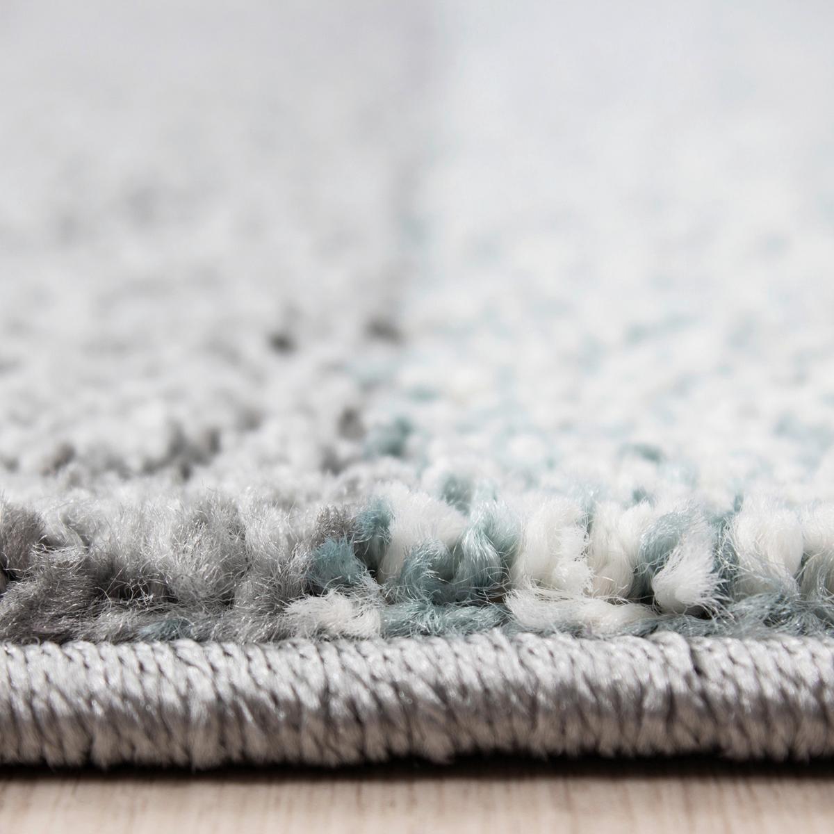 Webteppich Blau Naturfaser Lucca 200x290 cm - Blau, Trend, Textil (200/290cm)