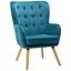 Kreslo Cooper - petrolejová, Moderný, drevo/textil (69/95/76cm) - Modern Living Kreslo Cooper - petrolejová, Moderný, drevo/textil (69/95/76cm) - Modern Living