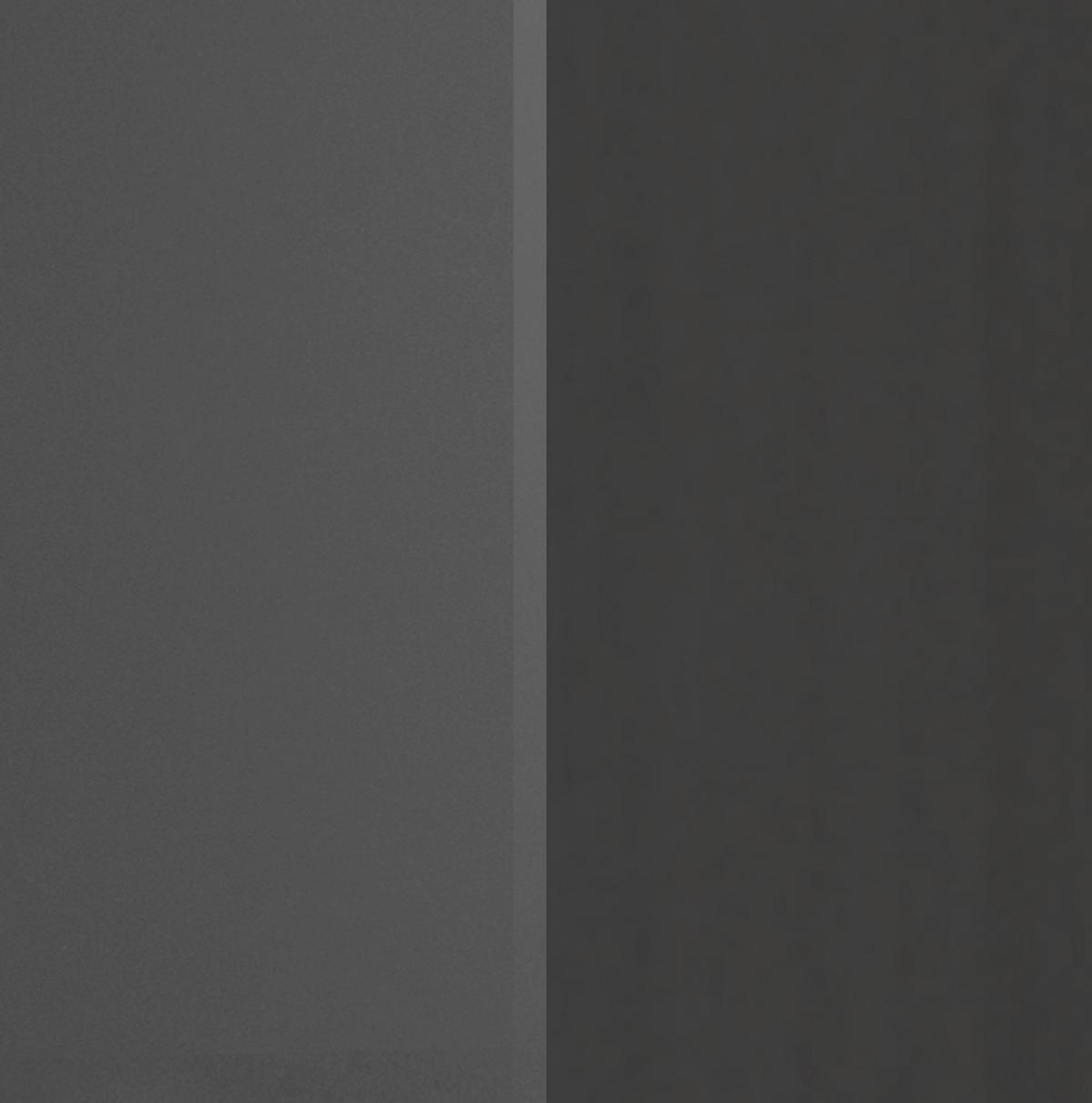 Küchenleerblock Mailand Graphitfarben B: 300cm - Graphitfarben/Sonoma Eiche, MODERN, Holzwerkstoff (300cm) - Held