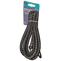 Spanngummi L: 200 Cm Mit Karabiner - Schwarz, MODERN, Kunststoff (200cm)