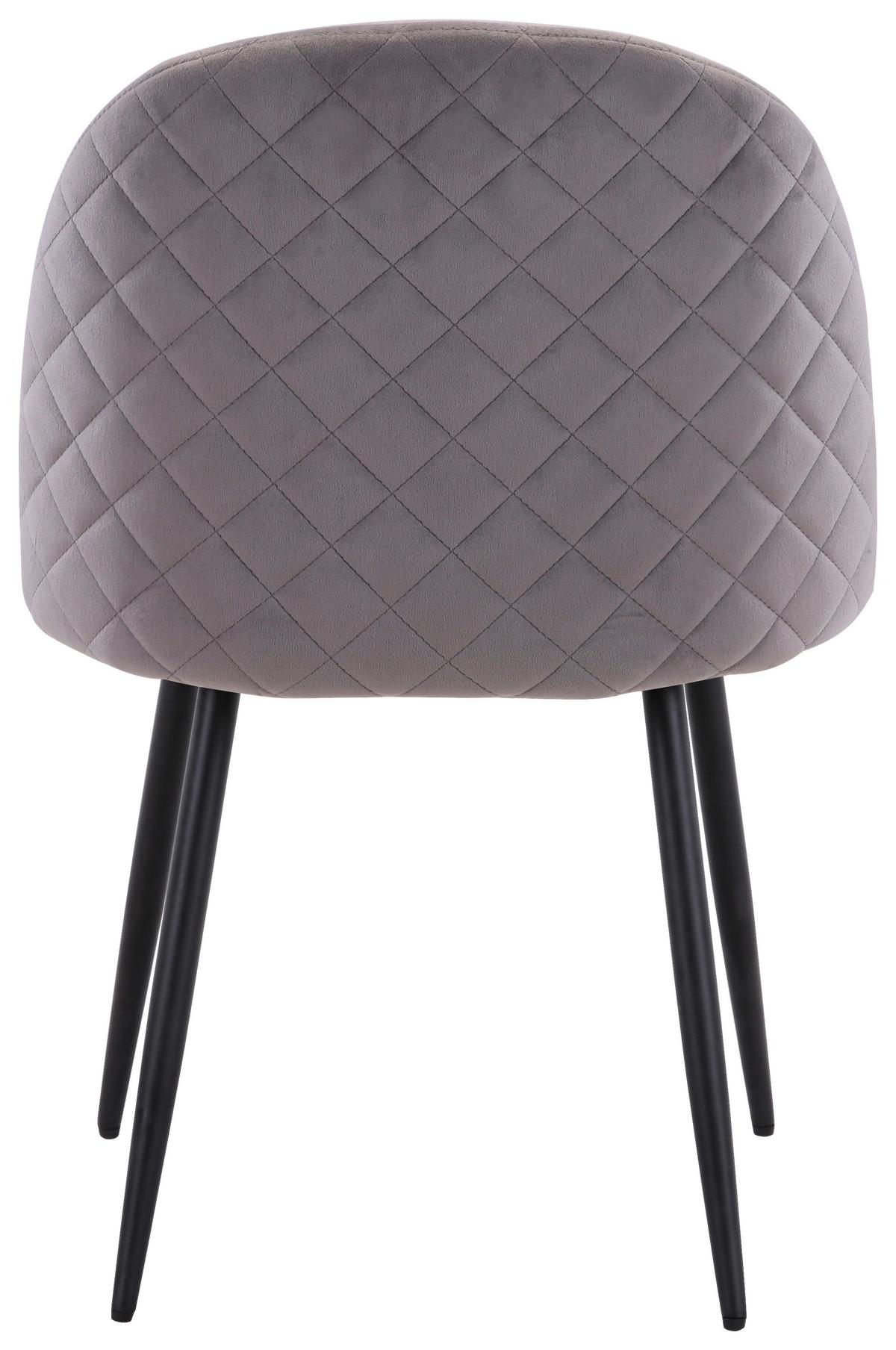 Kárpitozott Szék Torres - fekete/sötétszürke, Modern, textil/fa (51/79/58cm) - MID.YOU