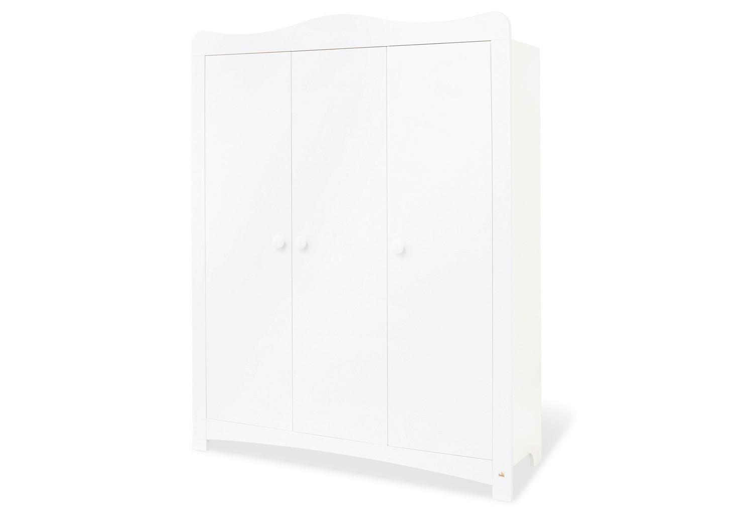 Babykleiderschrank 140023g Florentina - Weiß, Trend, Holzwerkstoff (140/180/57cm) - Pinolino